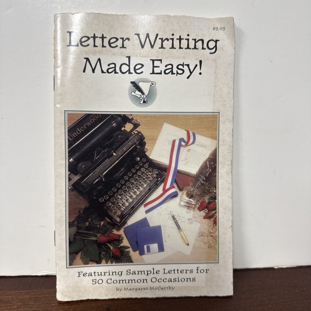 Letter Writing Made Easy Book Booklet Margaret McCarthy Vintage 1993